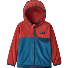 Fleece Garments Patagonia Kid's Fleeces Down Jackets Baby Micro Snap-T Jkt Wavy Blue Red