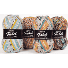 Drops Design Tråd & garn Drops Design Superwash Sock Wool Blend Multicolored Yarn Fabel, 1 or Superfine, Fingering Weight, 4 ply, 1.8 oz 224 Yards per Ball 153 Texmex