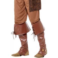 Smiffys deluxe pirate bootcovers, brown