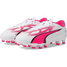 Puma Football Shoes Children's Shoes Puma Ultra Play FG/AG Junior Soccer Cleat White/Black/Fire Orchid-3.5 no color