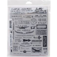 Stampers Anonymous Tim Holtz Cling Stamps 7X8.5-Time Travelers