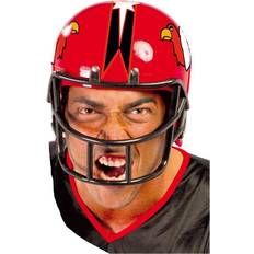 Horror-Shop American Football Helm rot Kostümzubehör