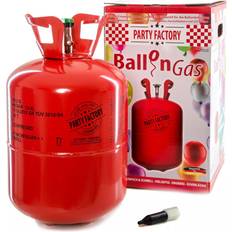 Partyprodukte Party Factory Helium Gas Cylinders for 50 Balloons Red