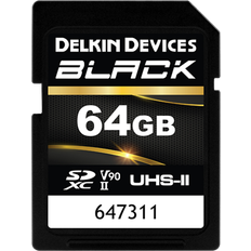 Delkin Minnekort & minnepenner Delkin SD BLACK Rugged UHS-II V90 R300/W250 64GB new Hukommelseskort