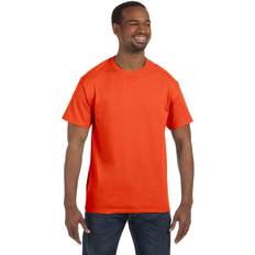 Jerzees t shirts Jerzees Dri-Power Mens Active Pocket T-Shirt Burnt Orange