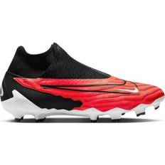 Slip-On Soccer Shoes Nike Phantom GX Pro FG - Bright Crimson/White/University Red/Black