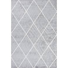 Jonathan Y Cole Minimalist Diamond White, Gray 36x60"