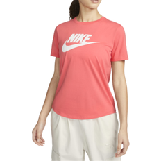 Nike Overdeler Nike Sportswear Essentials Women's Logo T-shirt - Sea Coral/White