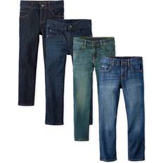 Pants Children's Clothing The Children's Place Boy's Basic Stretch Straight Jeans 4-pack - Multicolor (3030163-BQ)