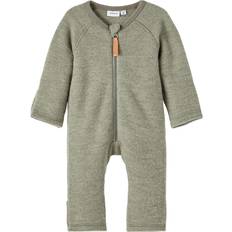 Name It Baby Marino Wool Overall - Vetiver (13214504)