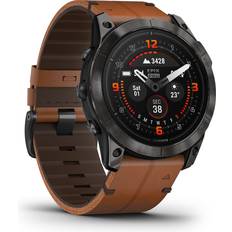 Android Smartwatches Garmin Epix Pro (Gen 2) 51mm Sapphire Edition with Leather Band