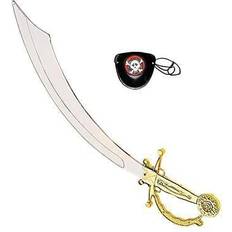 Widmann Pirate Sword With Eyepatch Swords Novelty Toy Weapons & Armour for Fancy Dress Costumes Accessory