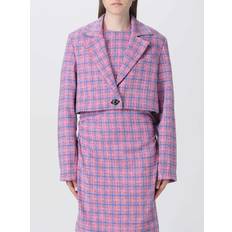 Damen - Mehrfarbig Jacketts Ganni Blazer aus einem Baumwollgemisch Multicolor