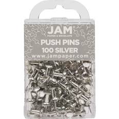 Paper Clips & Magnets Jam Paper 100pk Colorful Push Pins