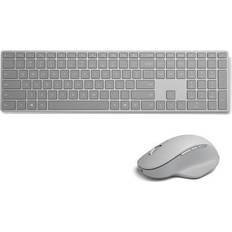 Microsoft Surface Keyboard + Surface Precision Mouse Gray Wireless QWERTY Key Layout