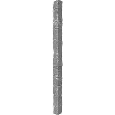 Sheet Materials Ekena Millwork 3 in. x 48 in. Universal Outside Corner for StoneWall Faux Stone Siding Panels, Slate Gray