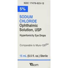 Sodium Chloride Ophthalmic Drops, 5%, 15mL, Pack 3