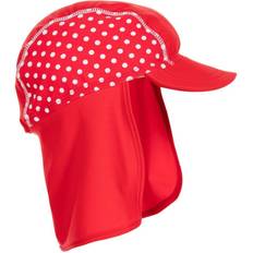 Mädchen Sonnenhüte Playshoes UV-Schutz Schirmmütze mit Nackenschutz Punkte rot