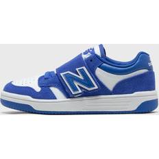 New Balance Joggesko New Balance Kids' 480 Bungee with Top Strap in Blue/White Synthetic