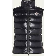 Women Vests Moncler Ghany Sleeveless puffer jacket black
