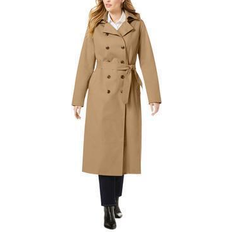 Coats Jessica London Women's Double Breasted Long Trench Coat - Soft Camel