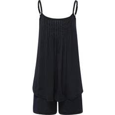 Hanro Short Sleevless Pajama - Black