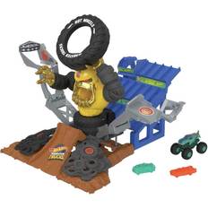 Hot Wheels Toy Vehicles Hot Wheels Monster Trucks Arena Smashers Mega-Wrex VS Crushzilla Takedown Playset