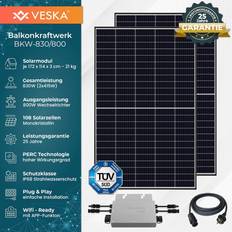 Solarmodule 830 w 800 w balkonkraftwerk photovoltaik solaranlage steckerfertig wifi smart
