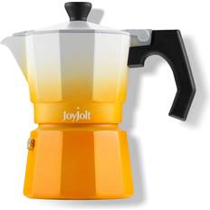 JoyJolt Italian Moka Pot 6 Cup Stovetop Espresso Maker Aluminum Coffee  Percolator Coffee Pot - Silver