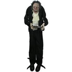 Northlight Lighted Animated Scary Butler Standing Halloween Decoration