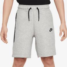 Pants Nike Boys' Tech Fleece Shorts Dark Grey Heather/Black/Black