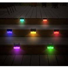 Battery-Powered Fairy Lights Global SolarEK RGB Changing Solar Step Deck Fence Fairy Light