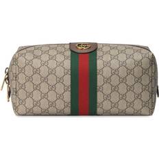 Toiletry Bags & Cosmetic Bags Gucci The Savoy Canvas Toiletry Bag Beige 01
