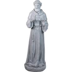 Northlight 28" St. Francis Holding a Bird Outdoor Garden Statue