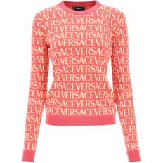 Versace Tops Versace Allover cotton-blend sweater multicoloured