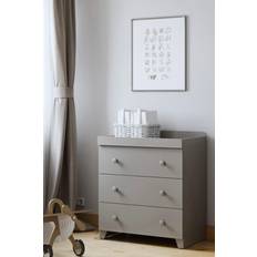 Grau Kommoden Little Acorns Classic 3 Draw Dresser with Changing Unit