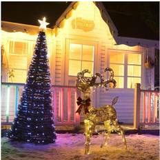 Led reindeer outdoor Yescom Lighted Reindeer Standing Buck Christmas Lamp