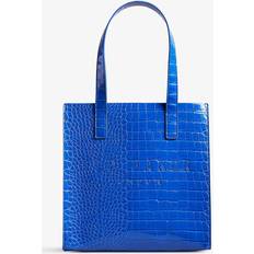 Ted Baker Croc Detail Small Icon Tote Bag - Bright Blue