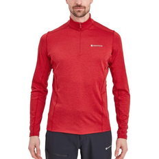 Montane Oberteile Montane Men's Dart Zip Neck T-shirt - Acer Red