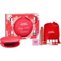 Negleprodukter Le Mini Macaron Le Maxi Gel Manicure Set Rouge & Moi 8-pack