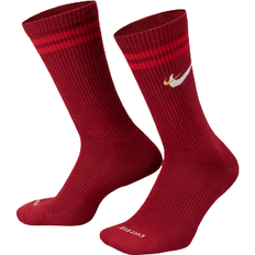 Support Socks Nike Everyday Plus Force Cushioned Crew Socks - Red