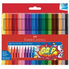 Tusjpenner Faber-Castell Grip Color Marker Pens 20-pack