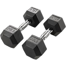 Marcy Weights Marcy Rubber Hex Dumbbells 20 lb