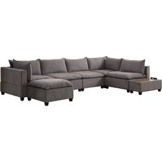 Home furniture Lilola Home Sectional With USB Storage Sofa 157"