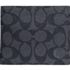 Gray Wallets & Key Holders Coach 3 In 1 Wallet In Signature Canvas - Charcoal/Black