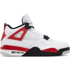 Men - Nike Air Jordan 4 Sneakers Nike Air Jordan 4 Retro M - White/Fire Red/Black/Neutral Grey