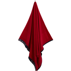 Gant Tonal Stripe Badehåndkle Rød (180x100cm)