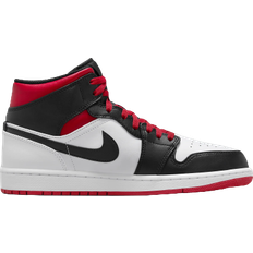 Multicolored Shoes Nike Air Jordan 1 Mid M - White/Black/Gym Red