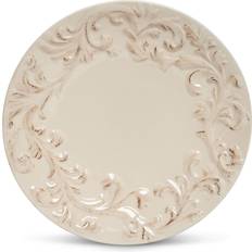 GG Collection Gerson 8.5"D Acanthus Leaf Embossed Salad Dinner Plate