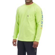 Lime green shirt Ariat Men's Rebar Strong Graphic T-shirt - Lime Green/Blue